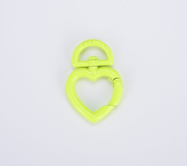 Colorful Enamel Heart Spring Clasp