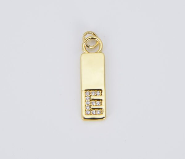 Gold Personalized Initial Tag Charm