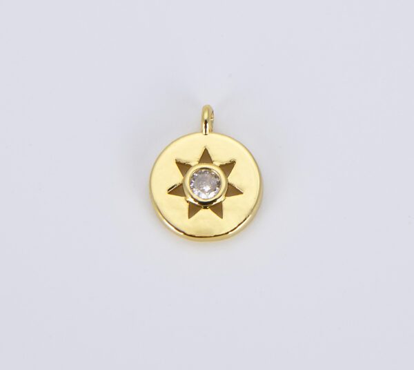 Dainty Gold Sun Charm