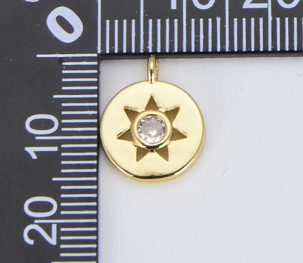 Dainty Gold Sun Charm