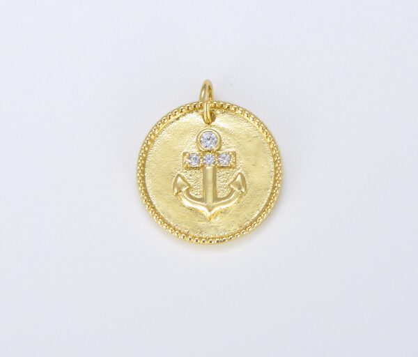 Gold Anchor Pendant