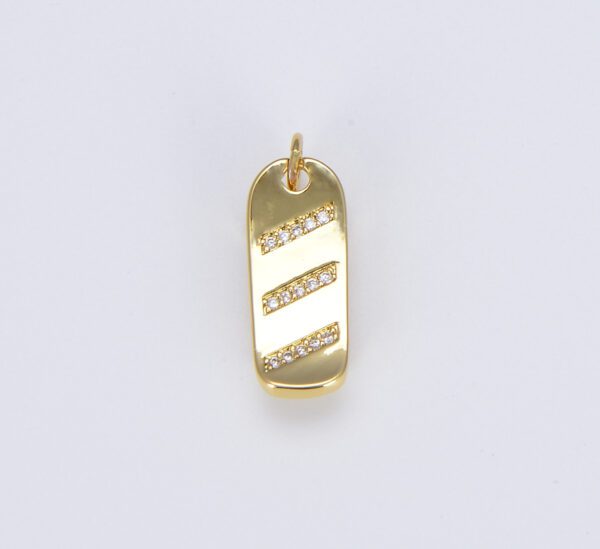 Gold Skateboard Charm