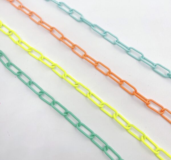 neon enamel curb chain