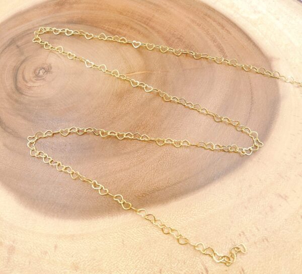 Heart Charm Gold Filled Chain