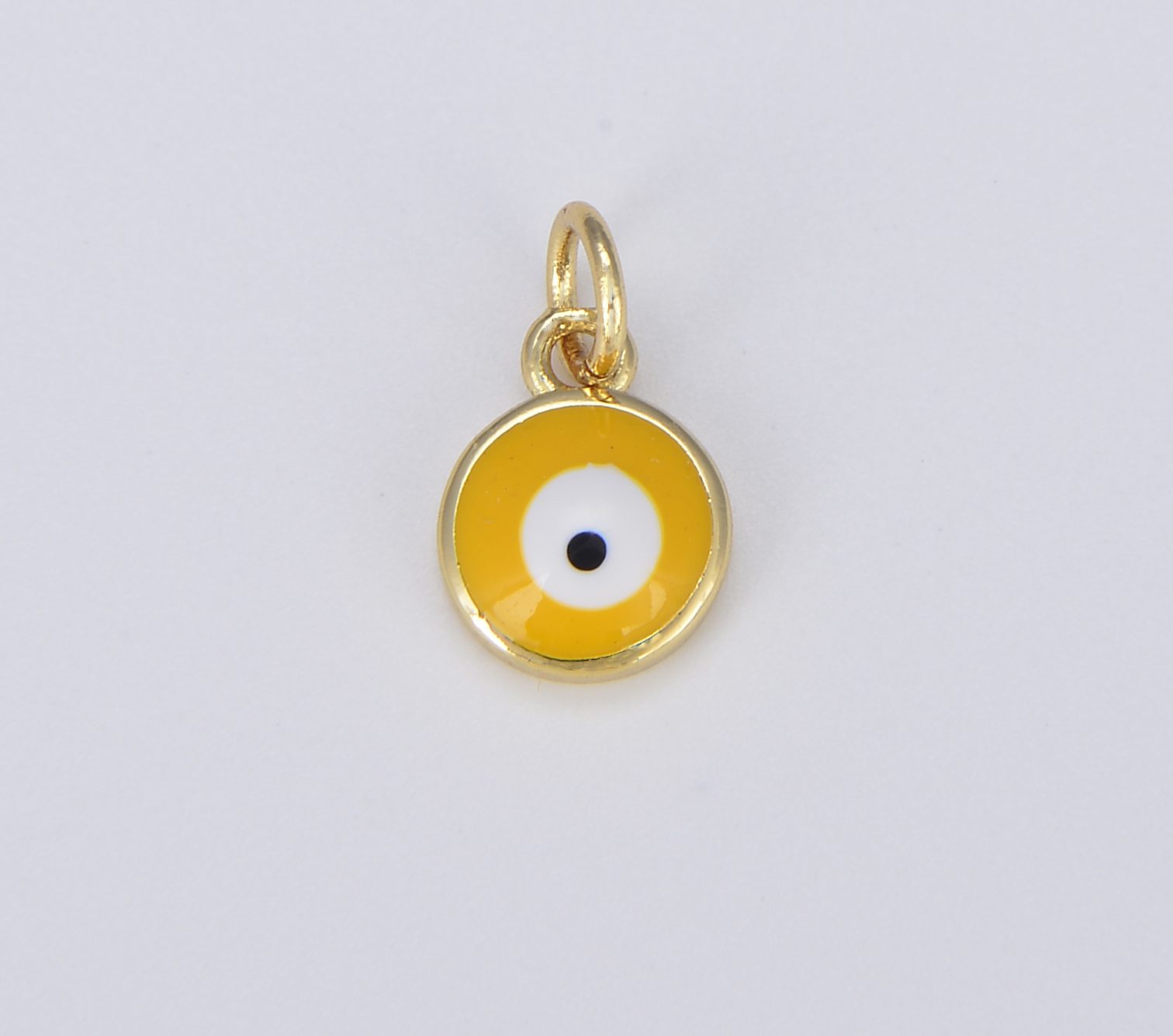 18K Gold Colorful Enamel Evil Eye Charm CP1488 BeadsCreation4u   CP1488 2 