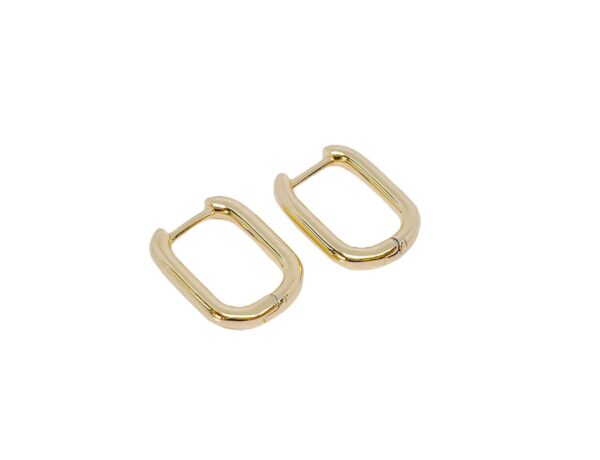Gold U-shape Hoop Earrings