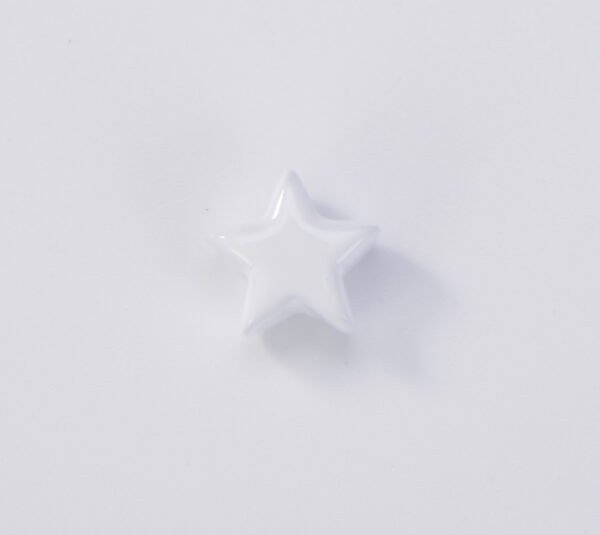 White Enamel Colorful Five Point Star Beads