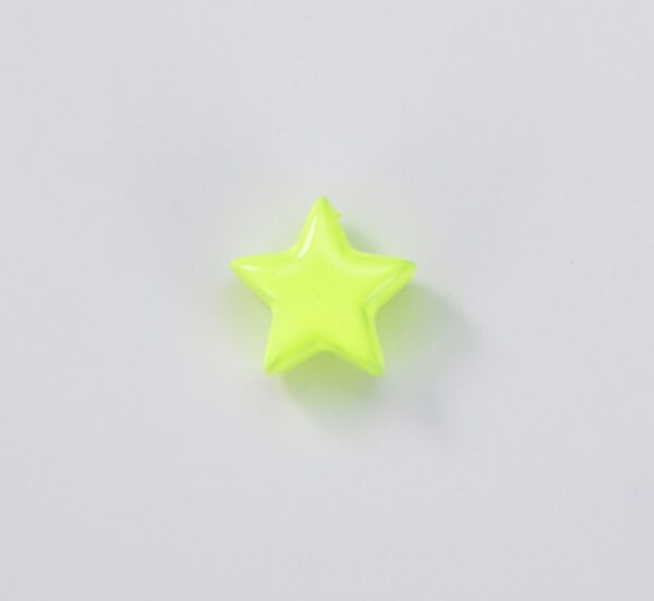 Yellow Enamel Colorful Five Point Star Beads