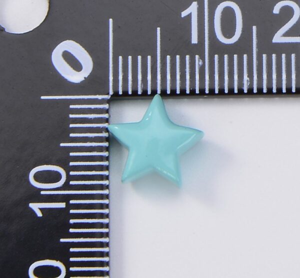 Sky Blue Enamel Colorful Five Point Star Beads