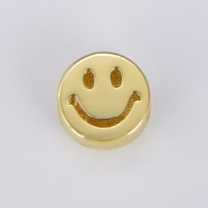 18K Gold Filled Smiley Face Beads