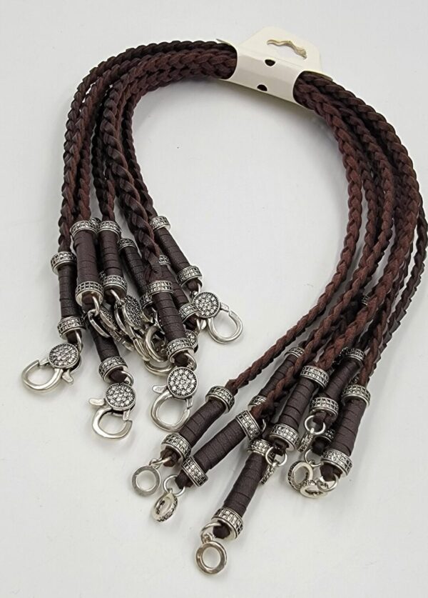 Ready to Use Prim Dark Brown Braided Leather Bracelet