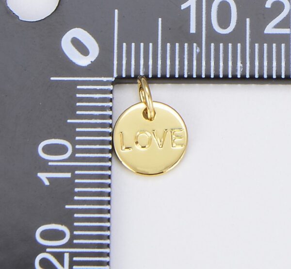 Gold Filled Love Medallion Charm