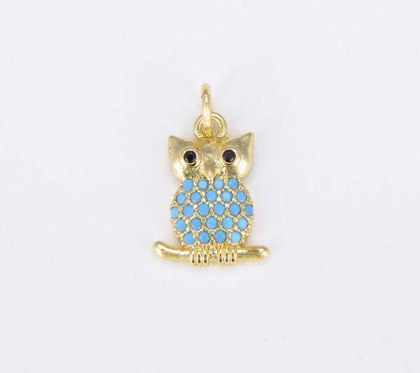 Cute Gold Filled Owl Charm