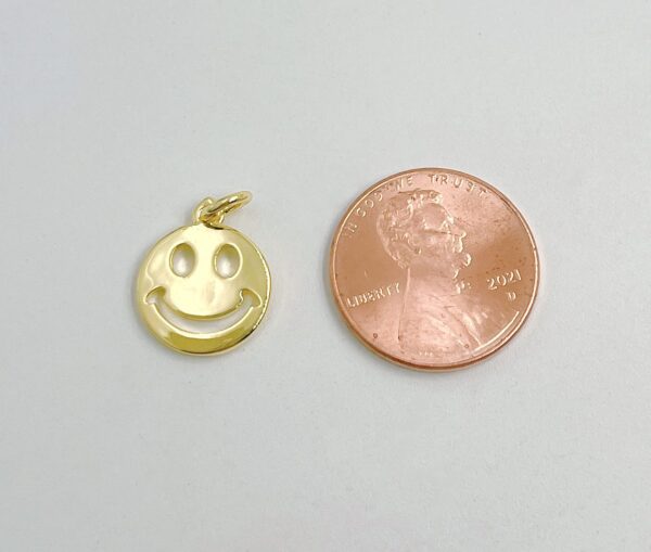 Gold Filled Happy Face Charm
