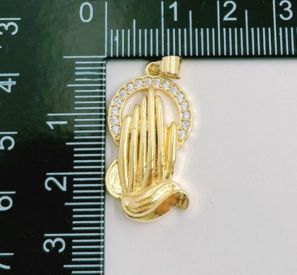 Gold Filled Praying Hands Charm