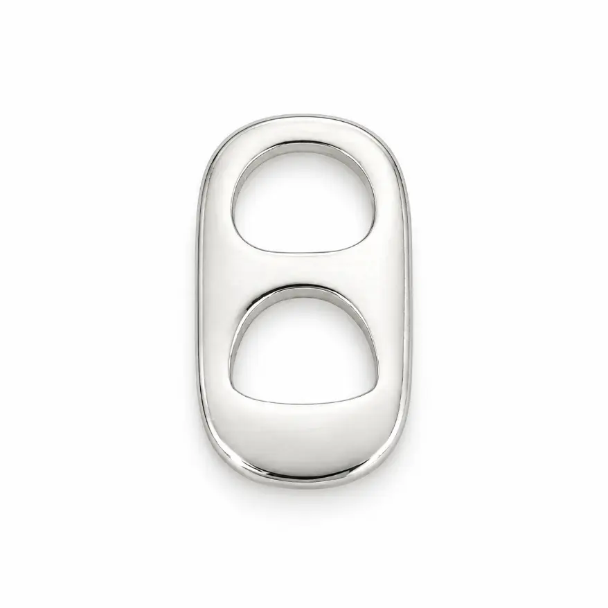 Gold Filled Soda Pull Tab Charm, Double Hole Can Tab Connector, Beverage Pendant, Bracelet Necklace Jewelry Making Supply, CP1294 - Image 4