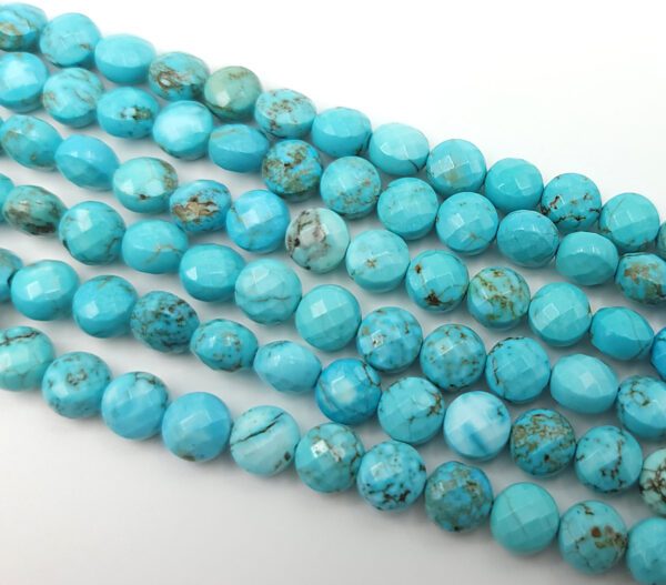 Natural Faceted Turquoise Beads, GRN333 - BeadsCreation4u