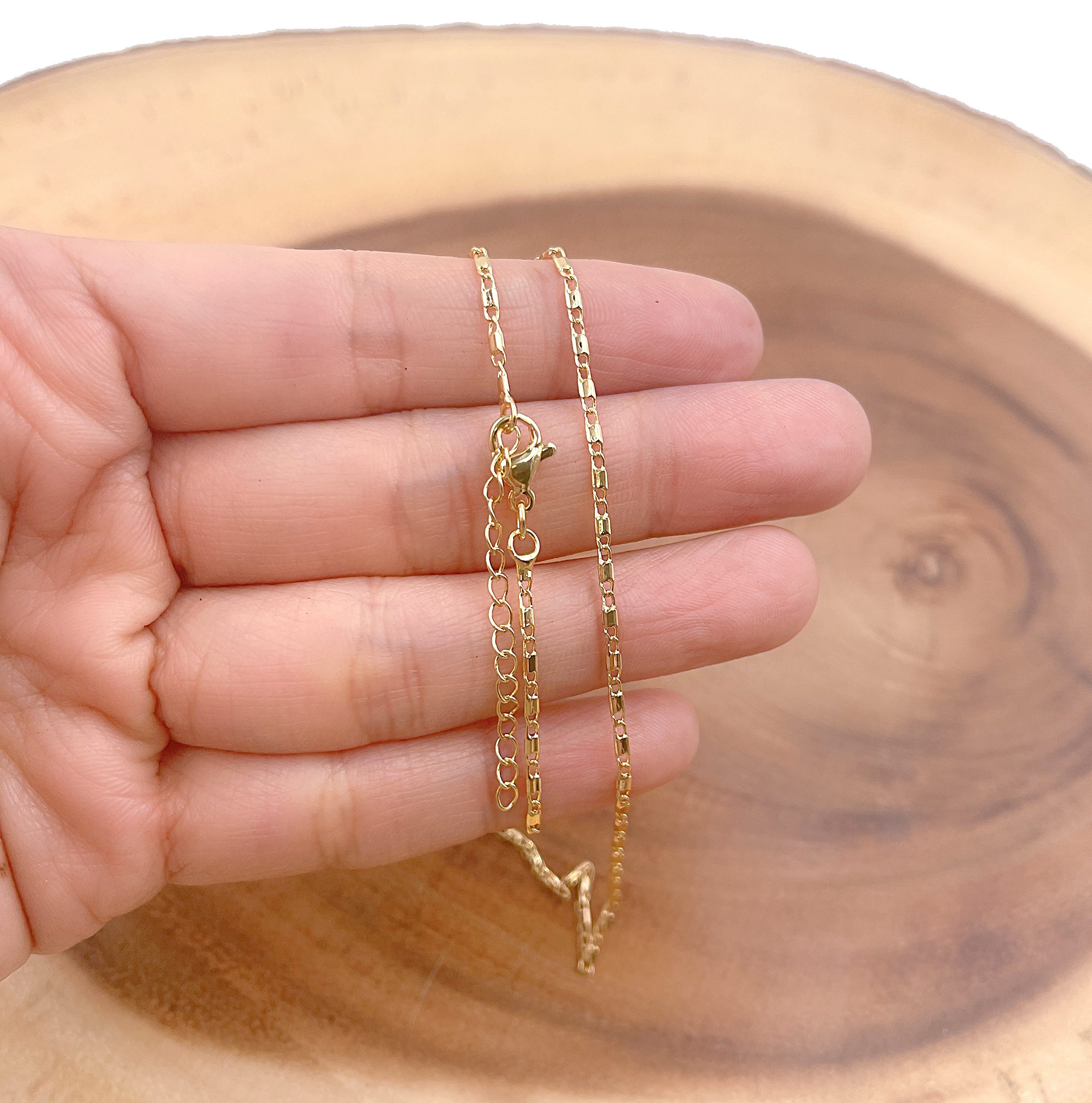 Lock Pendant Chain Necklace 1pc