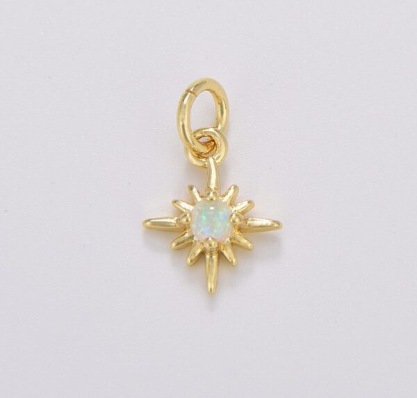 Opal Star Pendant, Gold Filled Star Burst Charms Dainty Celestial Jewelry  Making, Charm for Necklace Bracelet Earring Component, CP1698 -  BeadsCreation4u