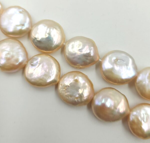 Mothers Day Gift Bracelet, Fresh Water Pearl Charms Baroque Pearl Necklace, Mother of Pearl Gemstone, SOLD BY 5 BEADS 12mm, 14mm, PRP755 - Image 2