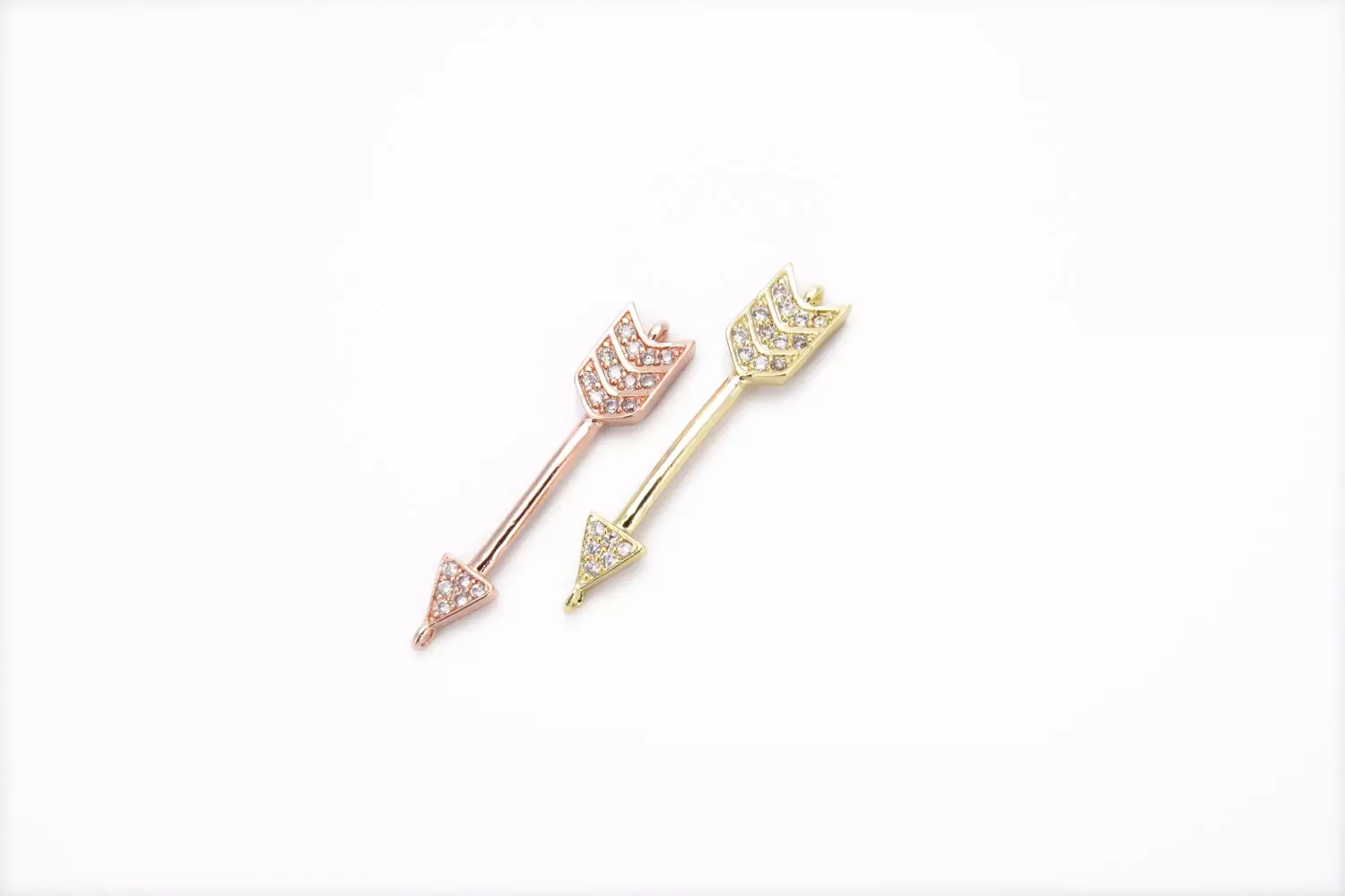 14K Gold Arrow Connector, Arrow Head Charm, Arrow Charm, Arrow Pendant, Arrow Shape, Cupid Arrow, DIY, Jewelry Making, 7X36MM, CN203 - Image 4