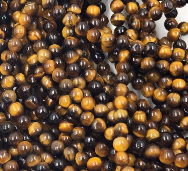 Natural Tiger's Eye 4mm 6mm 8mm 10mm Round Beads High Quality Smooth Polished 15.5" Strand, GRN353 - Image 4