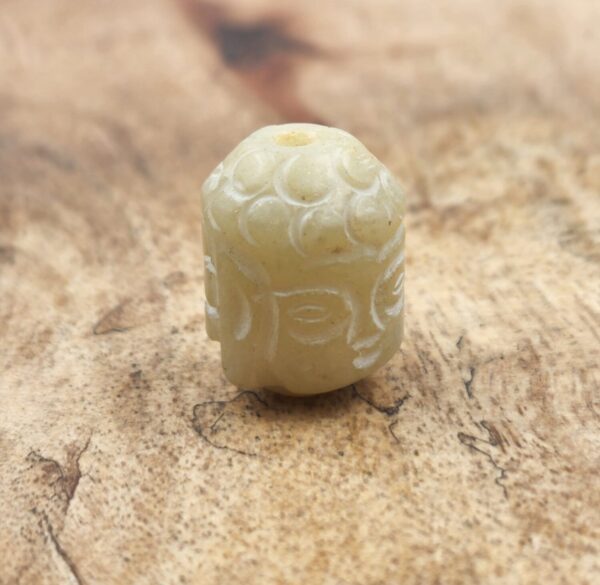 Carved Stone Jade Buddha Beads , Jewelry Making Supply,  Carved Stone Buddha Beads Sold by bead 18x14mm, PRP818 - Image 4