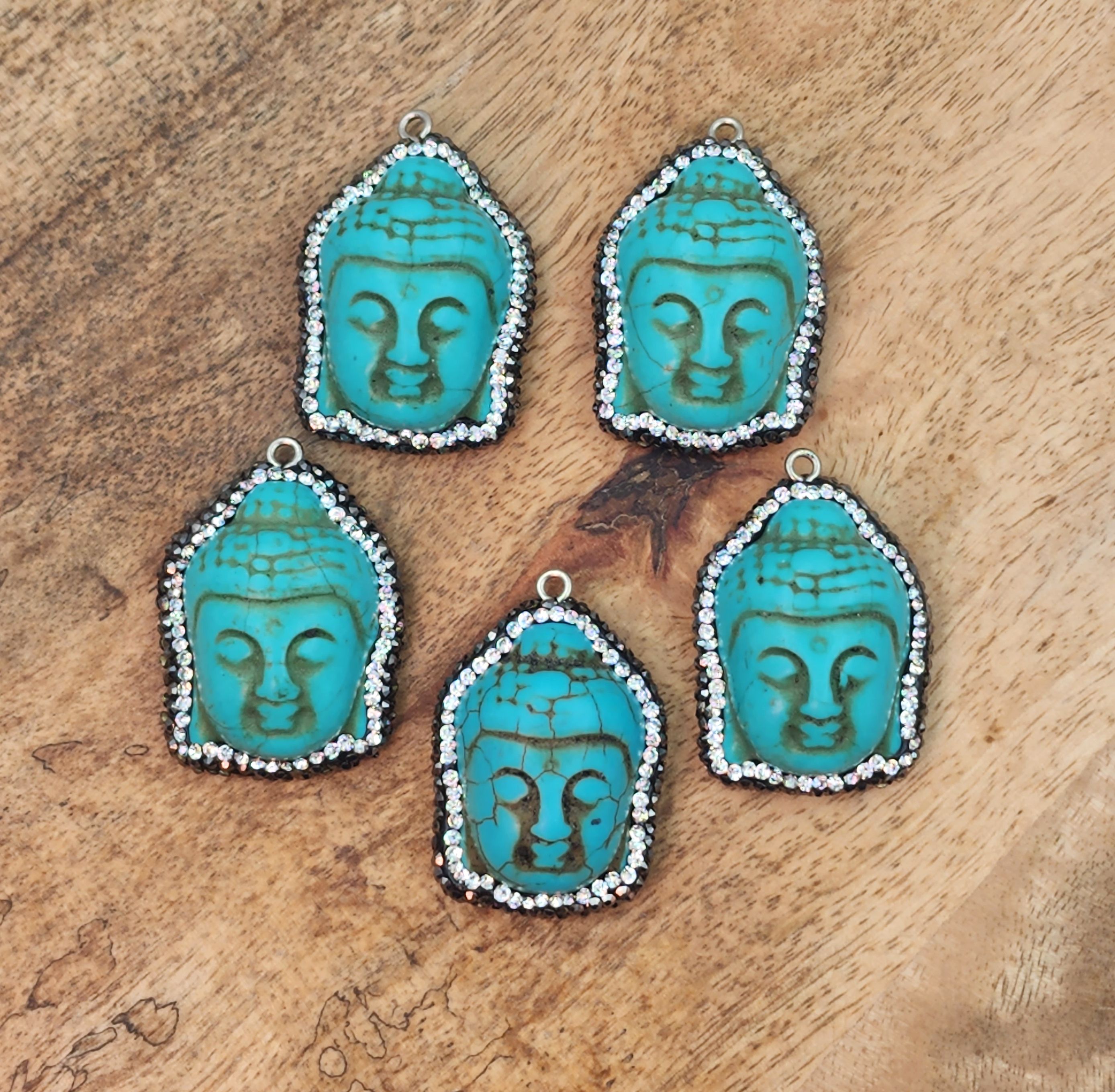 turquoise buddha pendant