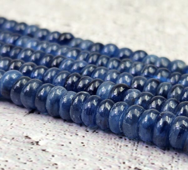 AAA Natural Kyanite, Rondelle Kyanite Bead, Natural Kyanite Blue Color Gemstone, Great Quality 15.5” Strand Loose Gemstone, 7x3mm, PRP829 - Image 4