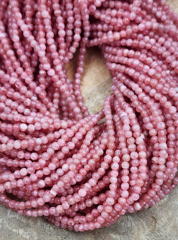 Rhodochrosite Gemstone Grade AAA Smooth Round Loose Beads, Pink Gemstone, Pink Beads 15.5 inch Full Strand 3.5m, 6mm, PRP832 - Image 3