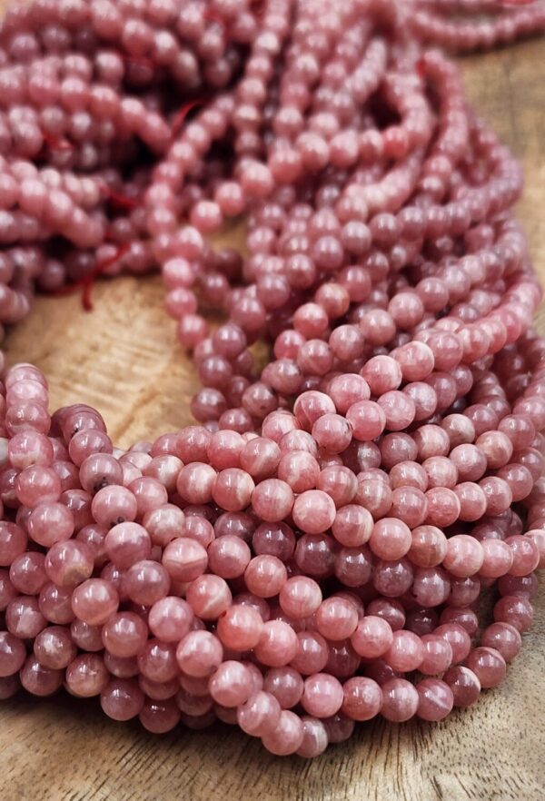 Rhodochrosite Gemstone Grade AAA Smooth Round Loose Beads, Pink Gemstone, Pink Beads 15.5 inch Full Strand 3.5m, 6mm, PRP832 - Image 4