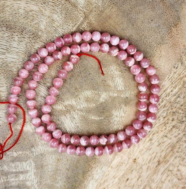 Rhodochrosite Gemstone Grade AAA Smooth Round Loose Beads, Pink Gemstone, Pink Beads 15.5 inch Full Strand 3.5m, 6mm, PRP832 - Image 6