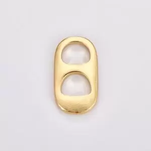 14K Gold Filled Soda Pop Tab Charm, Soda Cap Charm, Soda Pull-Tab Charm For Charms Bracelet Necklace Jewelry Making Supplies, CP1294