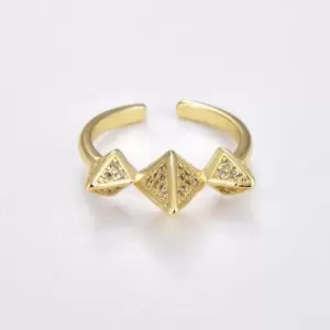 Dainty Spike Ring, Gold Filled Pyramid Ring, Open Adjustable Ring, Stacking Ring, Minimalist Ring, Anniversary Gift, Birthday Gift, RG182