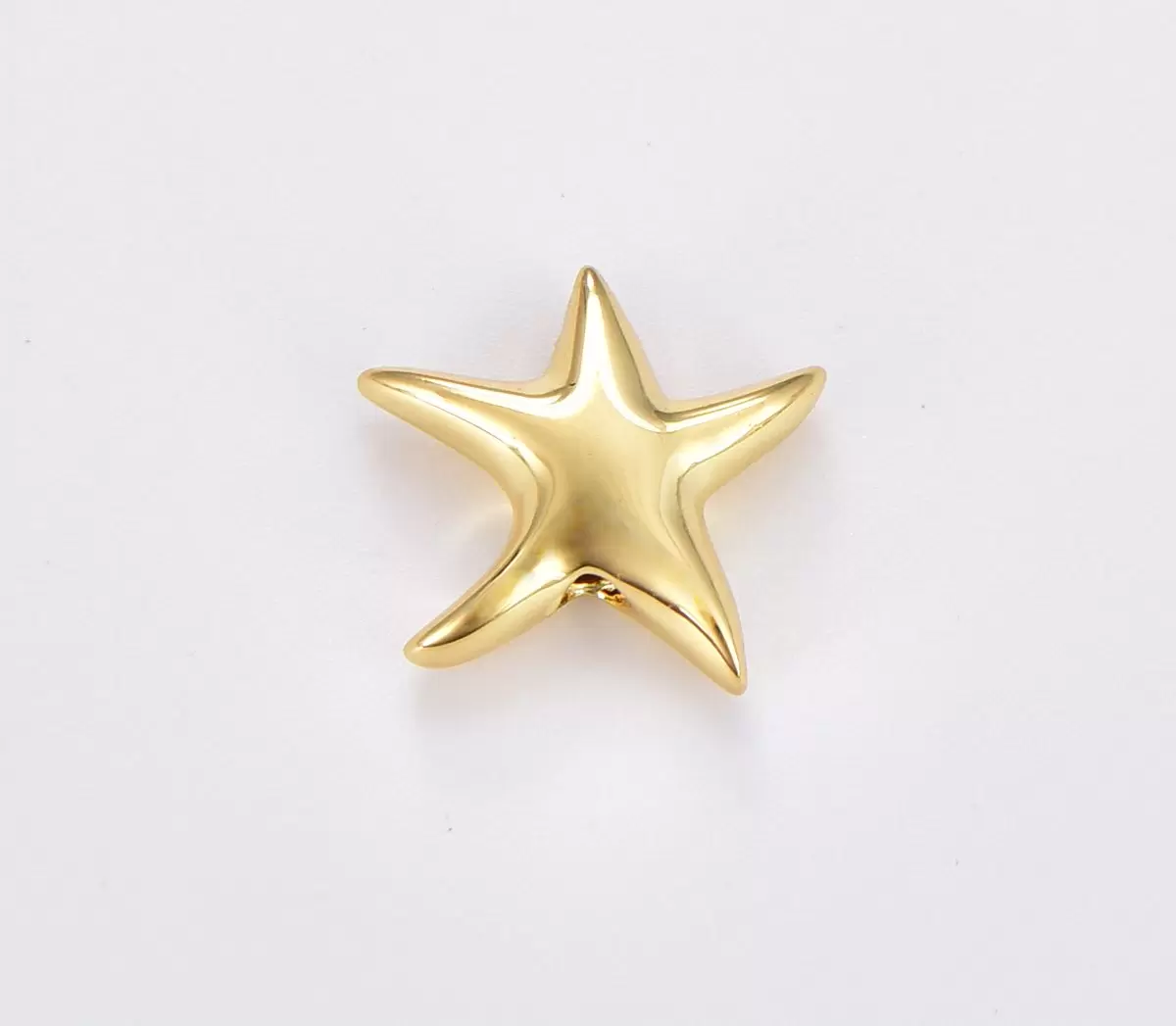 Dainty Star Spacer Beads, Gold Filled Star Bead, Big Hole Star Spacer for Bracelet Necklace Supply High Quality Beads, 13x13mm BD143