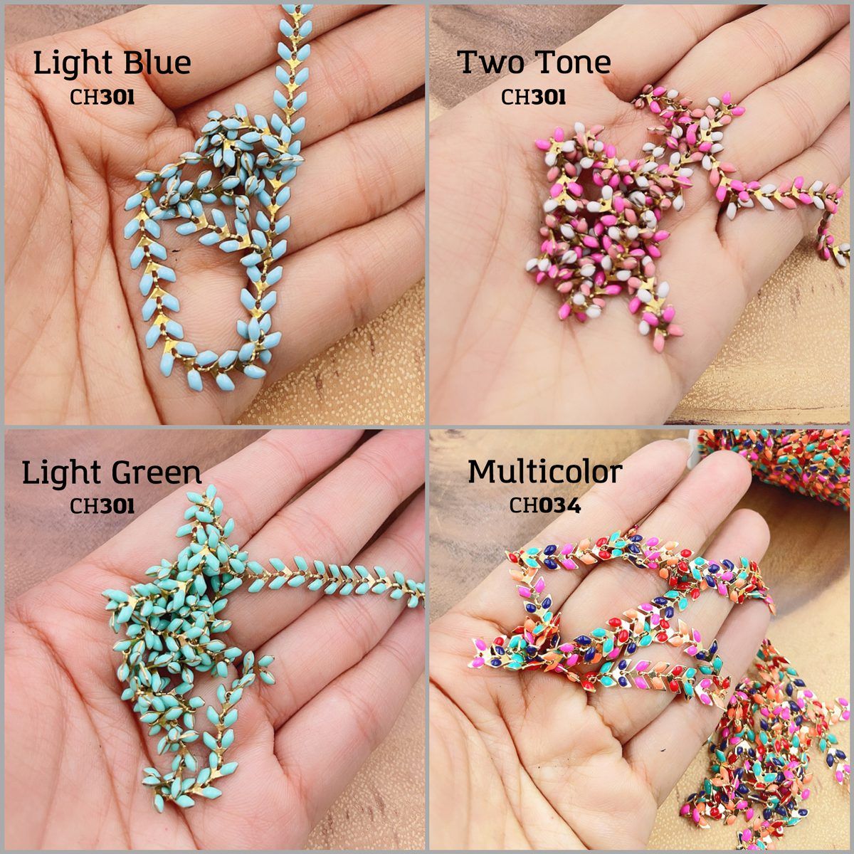 1/2M Stainless Steel Chains for Diy Jewelry Making Supplies Plated Gold  Bead Ball Light Chain Enamel Necklace Bracelet Christmas