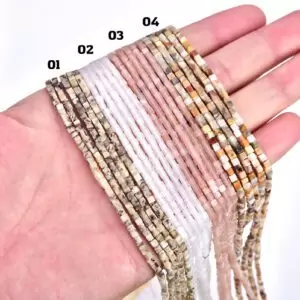High Quality Zebra Jasper, Moonstone, Sunstone, Crazy Lace Agate Cube stone, Cube cut Gemstone Beads 2x2mm, GRN380