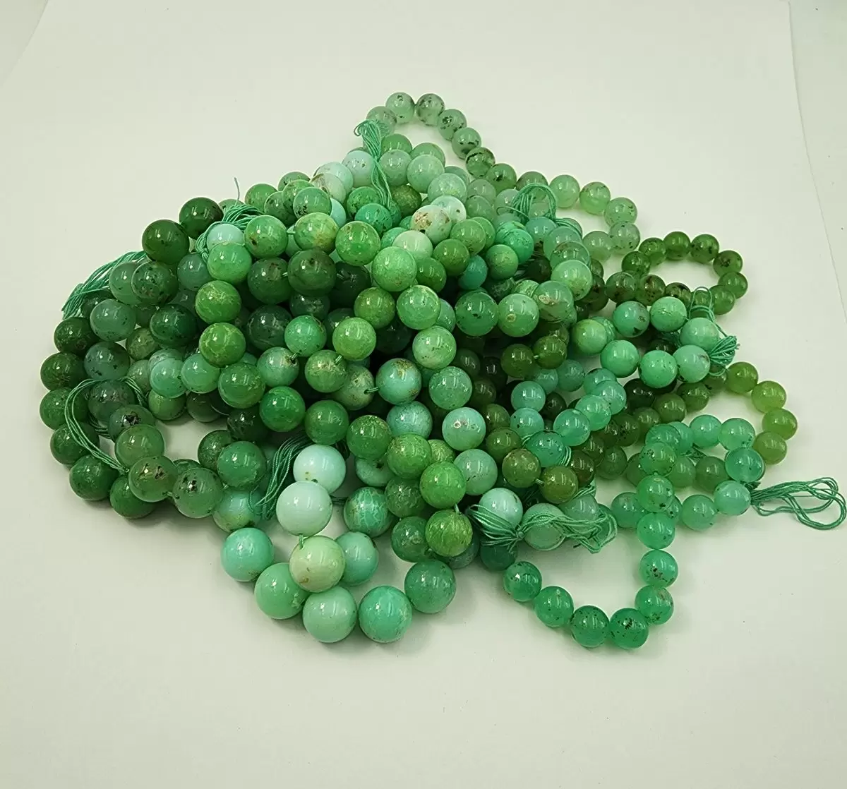AAA Chrysoprase Natural Gemstone Rondelle Shape Beads 12-16mm Green Chrysoprase Gemstone Large Beads for Jewelry Making, GRN394 - Image 2