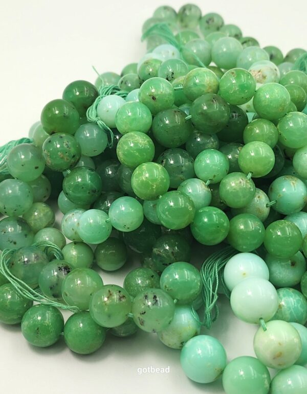 AAA Chrysoprase Natural Gemstone Rondelle Shape Beads 20" Strand 12-16mm Green Chrysoprase Gemstone Large Beads for Jewelry Making, GRN394 - Image 4