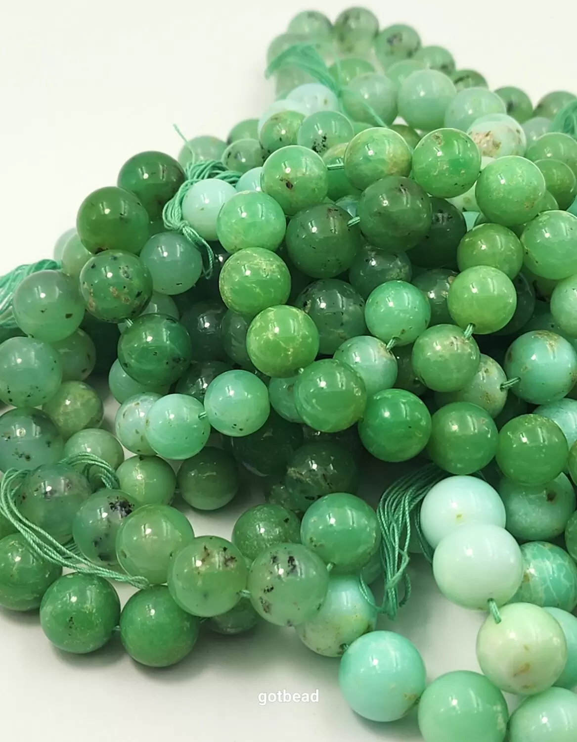 AAA Chrysoprase Natural Gemstone Rondelle Shape Beads 12-16mm Green Chrysoprase Gemstone Large Beads for Jewelry Making, GRN394 - Image 4