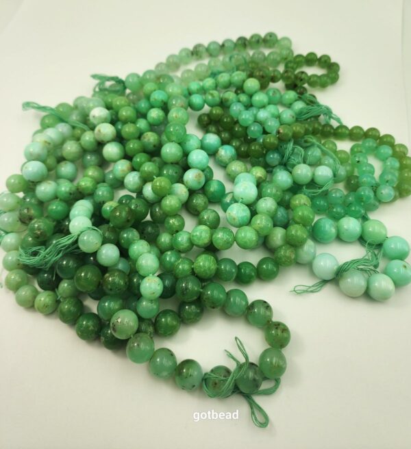 AAA Chrysoprase Natural Gemstone Rondelle Shape Beads 20" Strand 12-16mm Green Chrysoprase Gemstone Large Beads for Jewelry Making, GRN394 - Image 3