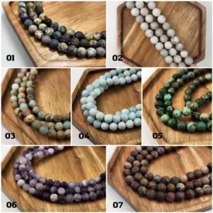 Natural Round Shape Bead Small Size Gemstone Loose Beads DIY Jewelry Making Design for Bracelet Necklace AAA Quality Full Strand, PRP837
