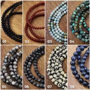 3/4MM Small Size Round Smooth  Beads Energy Gemstone Loose Beads DIY Jewelry Making Design for Bracelet Necklace Full Strand AAA Quality, PRP842