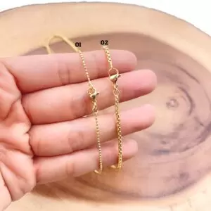 18" Ball Bead Chain, Box Chain, Rolo Cable Chain, 18 Inch Gold Filled Layering Chain, Wholesale Bulk Roll Chain for Jewelry Making, CH317