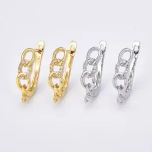 1 pair Dainty Chain Link Earrings, Gold Filled Chain Earring, Dangle Earrings, Wedding Earrings, Everyday Earrings, Gift for Mom, ER269