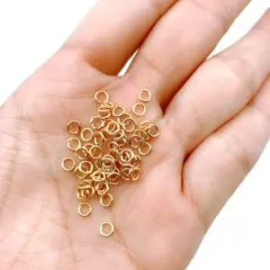 100/ 1000PCS 4mm Open Jump Ring, Gold Jump Rings, Bulk Gold Jump Rings, Jump Rings, 23 Gauge, 4mm, DIY001