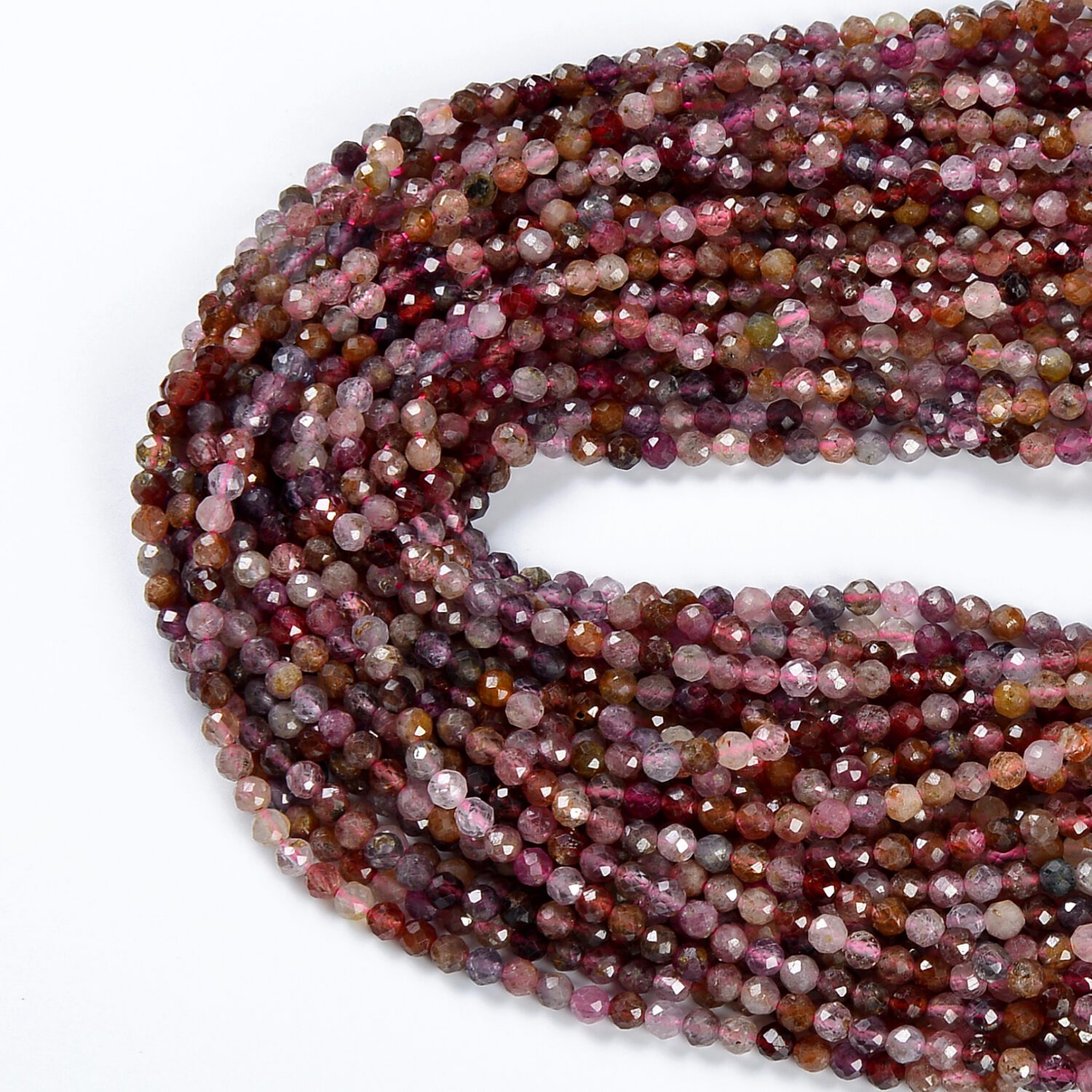 4mm Multicolor Tourmaline Microfaceted Round Beads 12 inch 85 pieces – The  Bead Traders