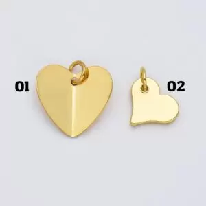 Dainty Gold Filled Small Heart Charm Pendant for Necklace Bracelet Earrings Jewelry Making Supply, Add-On Charm, Gift for Her, CP_Batch89
