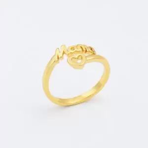 Mom Mama Word Ring, Gold Filled Adjustable Minimalist Ring, Mothers Day Gift, Everyday Stacking Ring, Gift for Her, RG203
