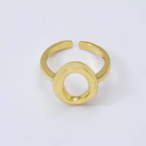 Oval Shape Adjustable Ring, Gold Filled O-Shaped Ring, Toe Band Ring, Minimalist Ring,  Everyday Stacking Ring, 23x22mm, RG205